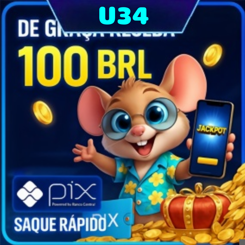 U34 Ganhe R$ 100,00 Gratis